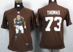 Jerseys Factory Cheap Nike Browns #73 Joe Thomas Brown Team Colo