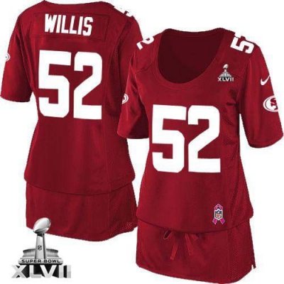 Jerseys Factory Cheap Nike 49ers #52 Patrick Willis Red Team Col