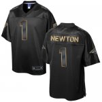 Jerseys Factory Cheap Nike Panthers #1 Cam Newton Pro Line Black
