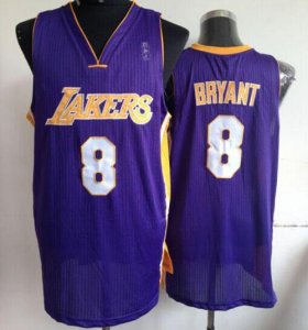 Jerseys Factory Cheap Lakers #8 Kobe Bryant Purple Throwback Sti