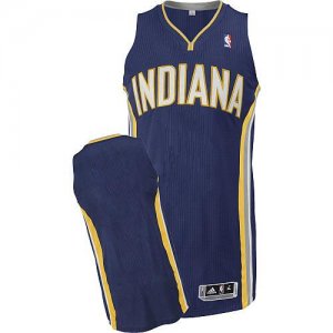 Jerseys Factory Cheap Revolution 30 Pacers Blank Navy Blue Stitc