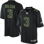 Jerseys Factory Cheap Nike Seahawks #3 Russell Wilson Black Men'