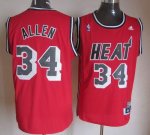 Jerseys Factory Cheap Heat #34 Ray Allen Red Hardwood Classics N