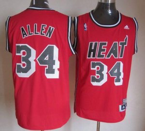 Jerseys Factory Cheap Heat #34 Ray Allen Red Hardwood Classics N