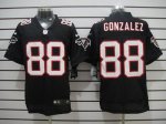 Jerseys Factory Cheap Nike Falcons #88 Tony Gonzalez Black Alter