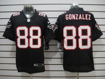 Jerseys Factory Cheap Nike Falcons #88 Tony Gonzalez Black Alter
