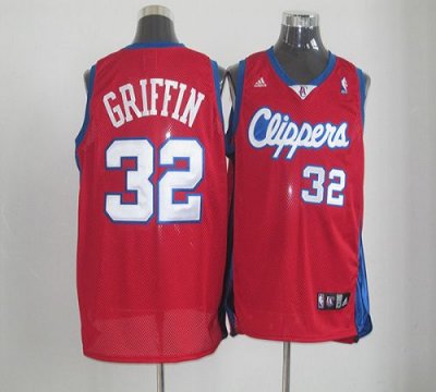 Jerseys Factory Cheap Clippers #32 Blake Griffin Red Mesh Clippe