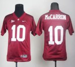 Jerseys Factory Cheap Crimson Tide #10 AJ McCarron Red Embroider