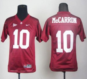 Jerseys Factory Cheap Crimson Tide #10 AJ McCarron Red Embroider
