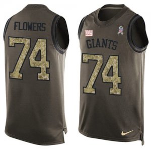 Jerseys Factory Cheap Nike Giants #74 Ereck Flowers Green Men's