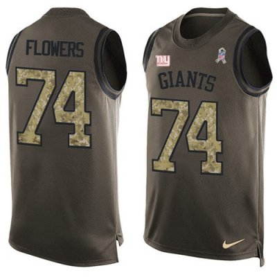 Jerseys Factory Cheap Nike Giants #74 Ereck Flowers Green Men's