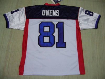 Jerseys Factory Cheap Bills #81 Terrell Owens White Stitched NFL