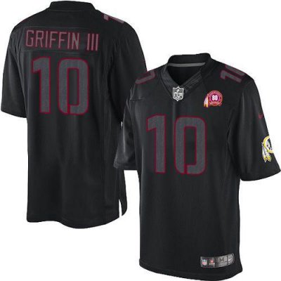 Jerseys Factory Cheap Nike Redskins #10 Robert Griffin III Black