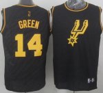 Jerseys Factory Cheap Spurs #14 Danny Green Black Precious Metal