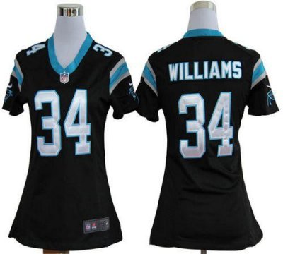 Jerseys Factory Cheap Nike Panthers #34 DeAngelo Williams Black