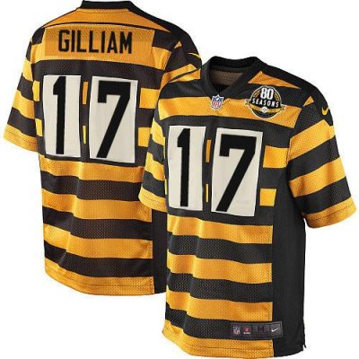 Jerseys Factory Cheap Nike Steelers #17 Joe Gilliam Yellow/Black