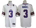 Jerseys Factory Cheap Nike Bills #3 EJ Manuel White Men's Stitch