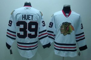 Jerseys Factory Cheap Blackhawks #39 Cristobal Huet Embroidered