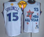 Jerseys Factory Cheap Warriors #15 Latrell Sprewell White 1995 A