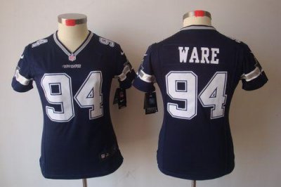 Jerseys Factory Cheap Nike Cowboys #94 DeMarcus Ware Navy Blue T