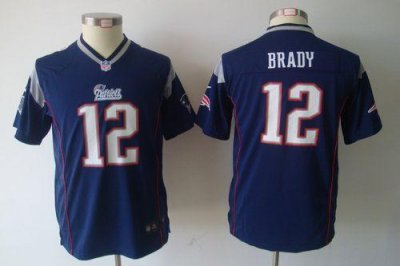 Jerseys Factory Cheap Nike Patriots #12 Tom Brady Navy Blue Team