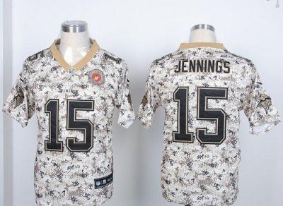 Jerseys Factory Cheap Nike Vikings #15 Greg Jennings Camo USMC M
