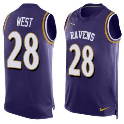 Jerseys Factory Cheap Nike Ravens #28 Terrance West Purple Team