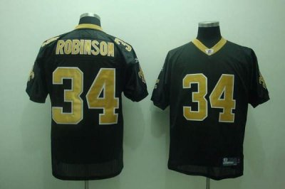 Jerseys Factory Cheap Saints 34# Patrick Robinson Black Stitched