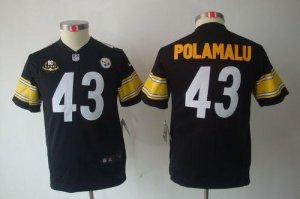 Jerseys Factory Cheap Nike Steelers #43 Troy Polamalu Black Team