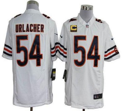 Jerseys Factory Cheap Nike Bears #54 Brian Urlacher White With C