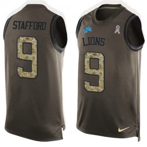Jerseys Factory Cheap Nike Lions #9 Matthew Stafford Green Men's