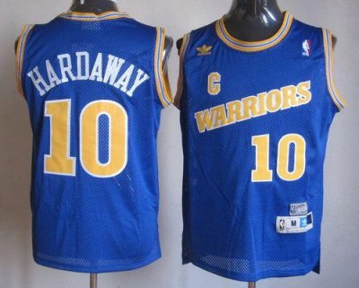 Jerseys Factory Cheap Warriors #10 Tim Hardaway Blue Throwback E