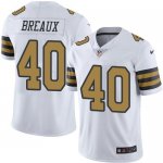 Jerseys Factory Cheap Nike Saints #40 Delvin Breaux White Men's