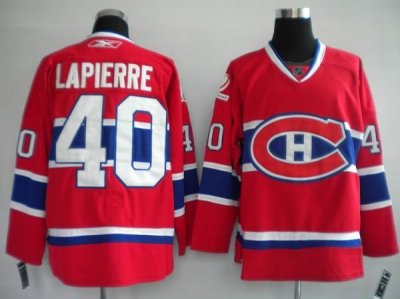 Jerseys Factory Cheap Canadiesn #40 Maxim Lapierre Embroidered R