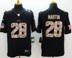 Jerseys Factory Cheap Nike Jets #28 Curtis Martin Black Men's St