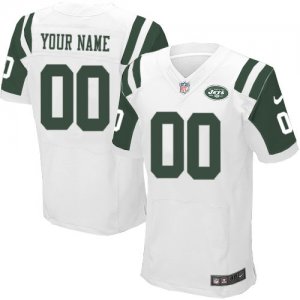 Jerseys Factory Cheap Nike New York Jets Customized White Embroi