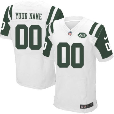 Jerseys Factory Cheap Nike New York Jets Customized White Embroi
