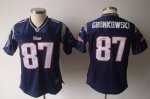 Jerseys Factory Cheap Patriots #87 Rob Gronkowski Blue Women's T