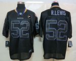 Jerseys Factory Cheap Nike Ravens #52 Ray Lewis Lights Out Black