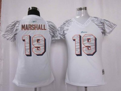 Jerseys Factory Cheap Dolphins #19 Brandon Marshall White Women'
