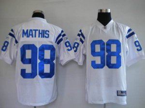 Jerseys Factory Cheap Colts #98 Robert Mathis White Stitched NFL