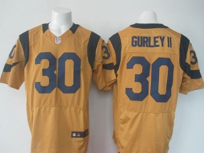 Jerseys Factory Cheap Nike Rams #30 Todd Gurley II Gold Men's St