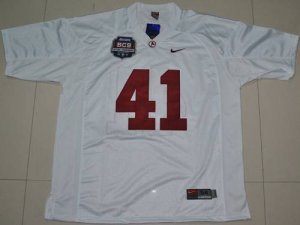 Jerseys Factory Cheap Crimson Tide #41 Courtney Upshaw White 201