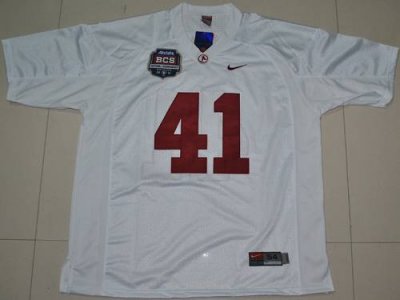 Jerseys Factory Cheap Crimson Tide #41 Courtney Upshaw White 201