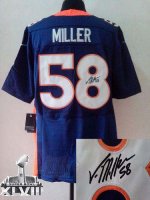Jerseys Factory Cheap Nike Broncos #58 Von Miller Navy Blue Alte
