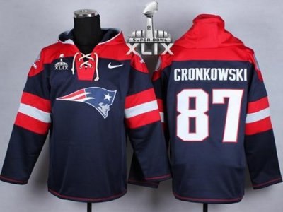 Jerseys Factory Cheap Nike Patriots #87 Rob Gronkowski Navy Blue