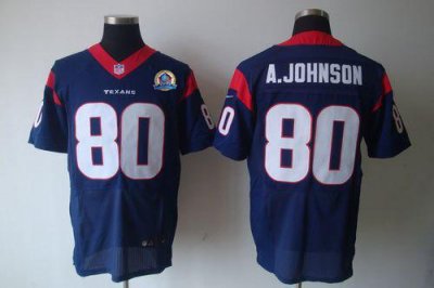 Jerseys Factory Cheap Nike Texans #80 Andre Johnson Navy Blue Te
