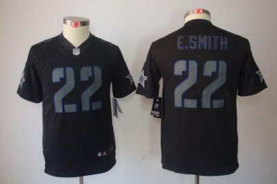 Jerseys Factory Cheap Nike Cowboys #22 Emmitt Smith Black Impact