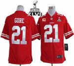 Jerseys Factory Cheap Nike 49ers #21 Frank Gore Red Team Color W