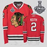 Jerseys Factory Cheap Blackhawks #2 Duncan Keith Embroidered Red